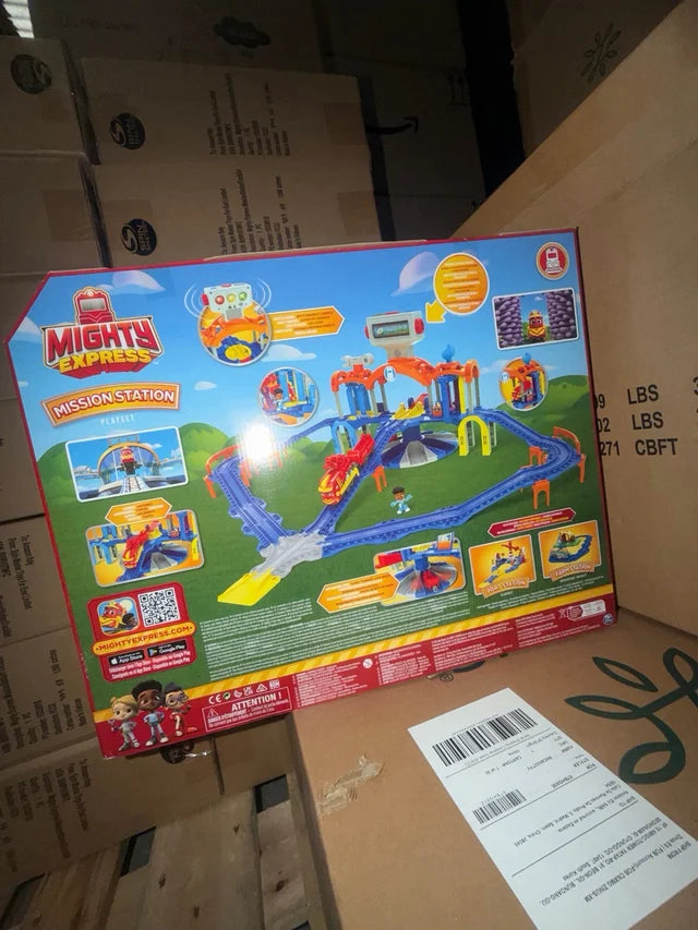 Playset de Trenes Mighty Express Mission Station