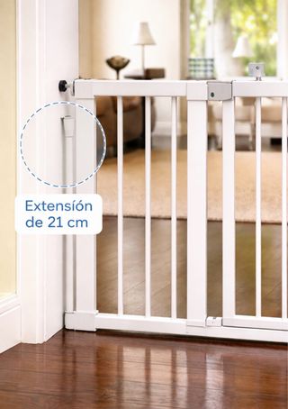 Extensión de 21 cm para Barreras de Seguridad Hauck – Blanco