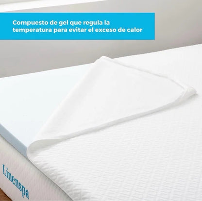 Topper Viscoelástico Linenspa (180 x 200 x 5 cm)