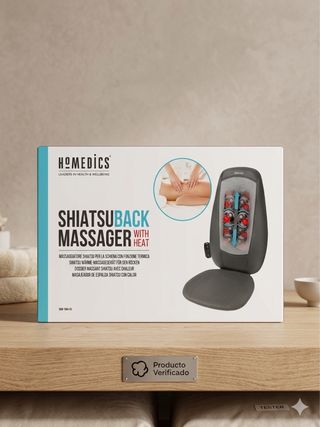 Asiento Masajeador Eléctrico Shiatsu HoMedics con Calor Relajante