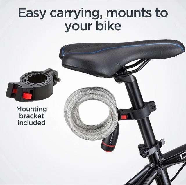 Candado de Cable de Acero de Alta Resistencia Schwinn – 1,8 m