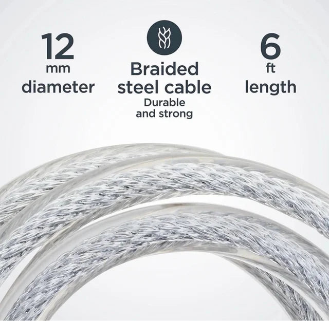 Candado de Cable de Acero de Alta Resistencia Schwinn – 1,8 m