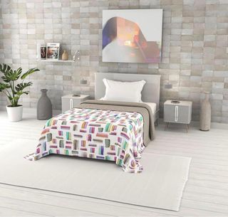 Colcha de Verano de Microfibra Fantasy – Multicolor (220 × 270 cm)