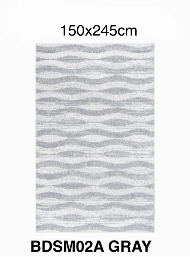 Alfombra Moderna Tristan con Diseño Ondulado (150 x 245 cm)