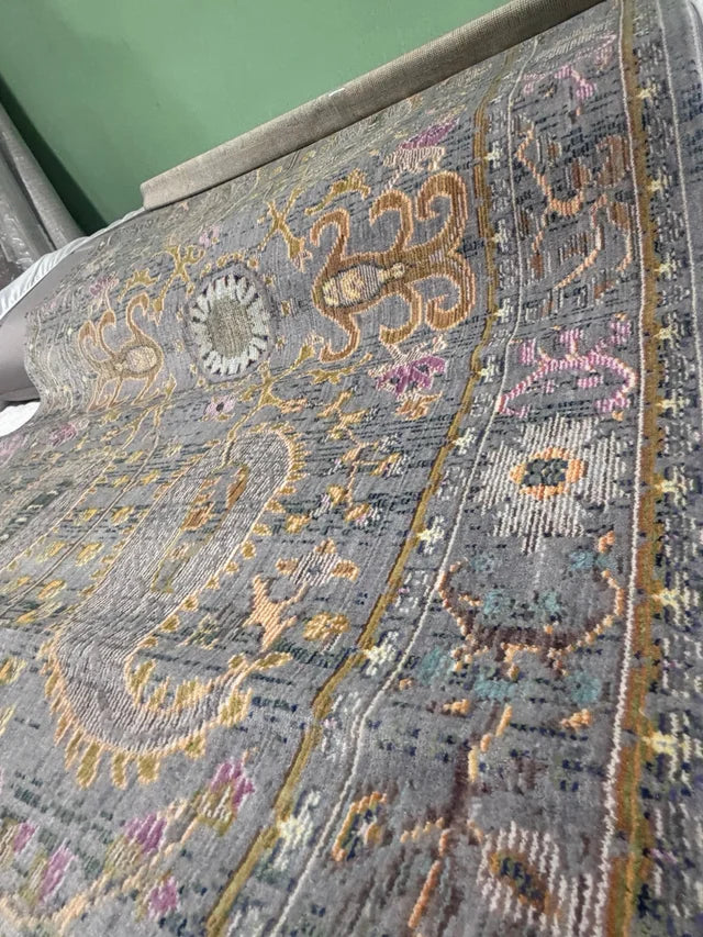 Alfombra Vintage nuLOOM Killian Gris (122 x 183 cm)