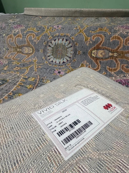 Alfombra Vintage nuLOOM Killian Gris (122 x 183 cm)
