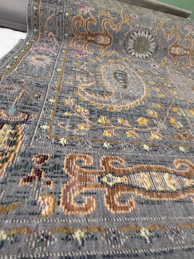 Alfombra Vintage nuLOOM Killian Gris (122 x 183 cm)