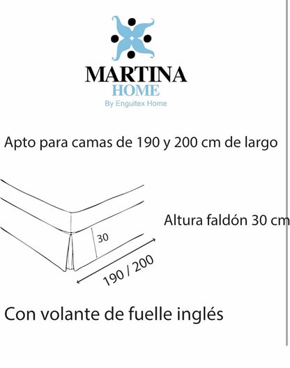 Cubre Canapé con Fuelle Inglés Martina Home (Modelo Canada) – Negro (Cama de 90)