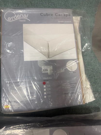 Cubre Canapé con Fuelle Inglés – Color Piedra (Cama de 90)