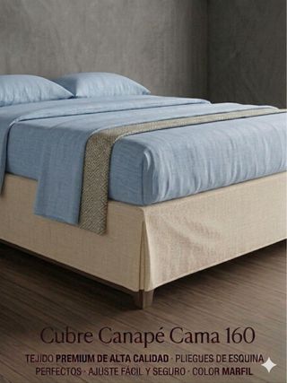 NEW Ivory Divan Bed Skirt 160