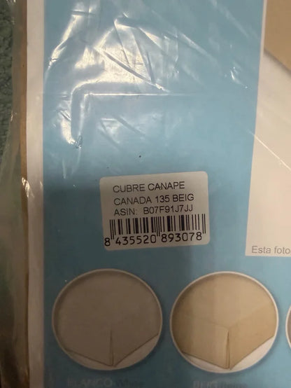 Cubre Canapé con Fuelle Inglés Martina Home (Modelo Canada) – Beige (Cama de 135)