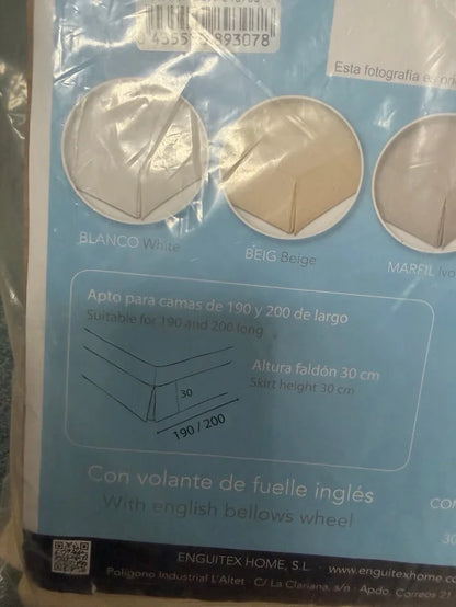 Cubre Canapé con Fuelle Inglés Martina Home (Modelo Canada) – Beige (Cama de 135)