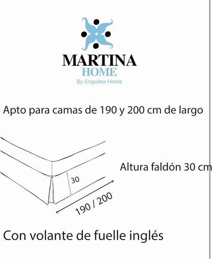 Cubre Canapé con Fuelle Inglés Martina Home (Modelo Canada) – Beige (Cama de 135)