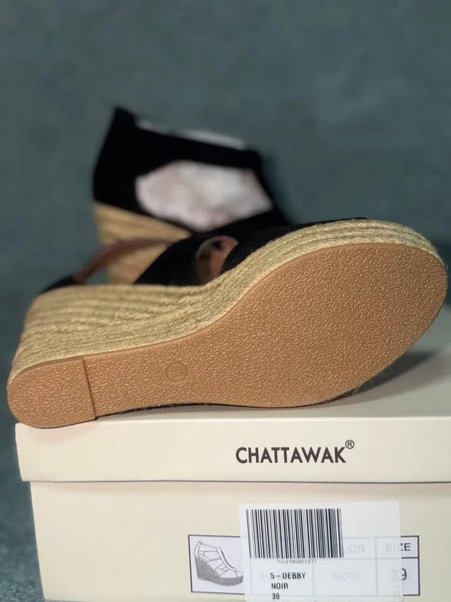 Espadrille Wedge Sandals size 39 NEW!