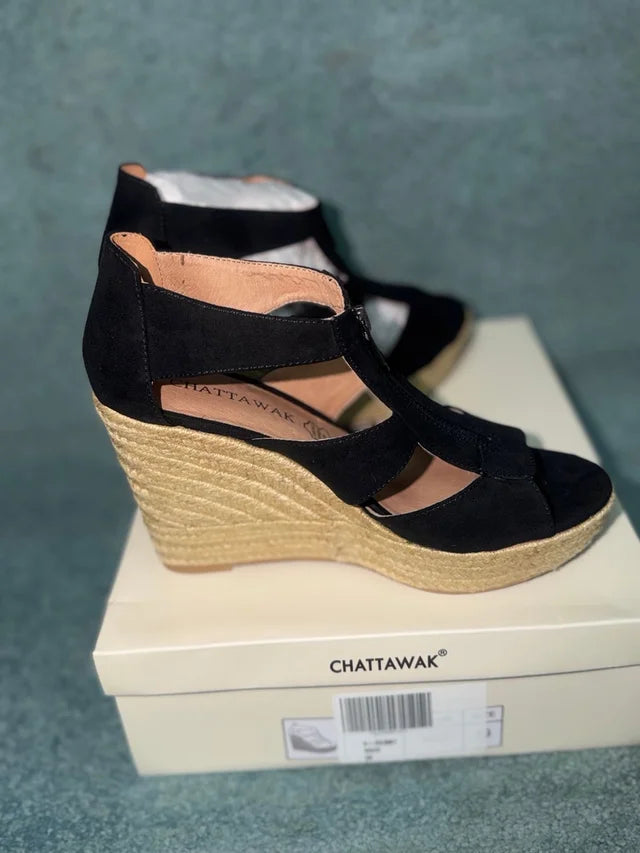 Espadrille Wedge Sandals size 39 NEW!