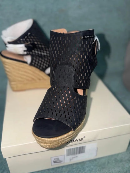 Esparto Wedge Sandals 40 NEW