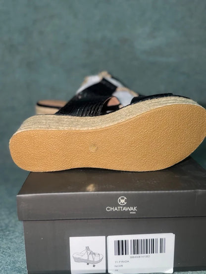 Black Sandals Size 39 NEW!