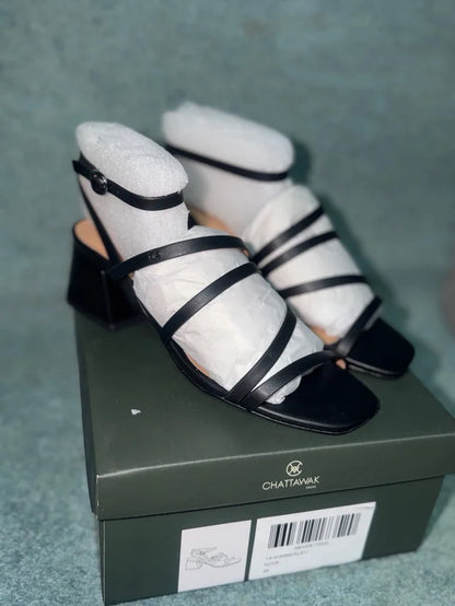 Black Sandals Size 36 NEW!