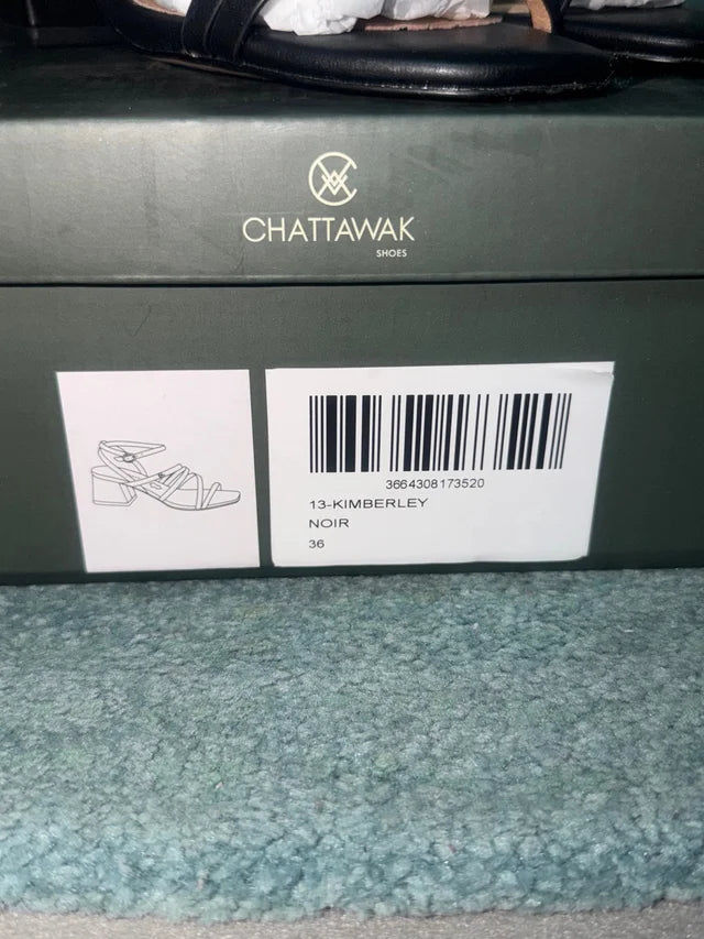 Black Sandals Size 36 NEW!